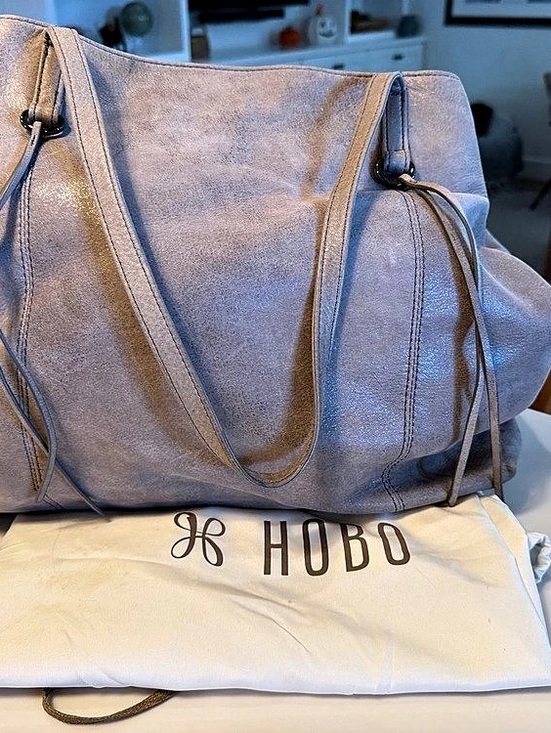HOBO Handbags - Hobo Large Taupe Leather Tote Shoulder Bag